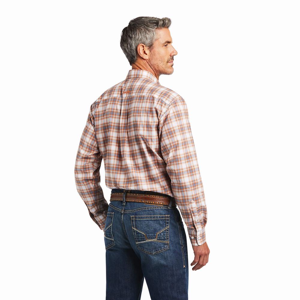 Camicie Ariat Pro Series Bryce Stretch Classiche Fit Uomo Gialle | IT824PFOI