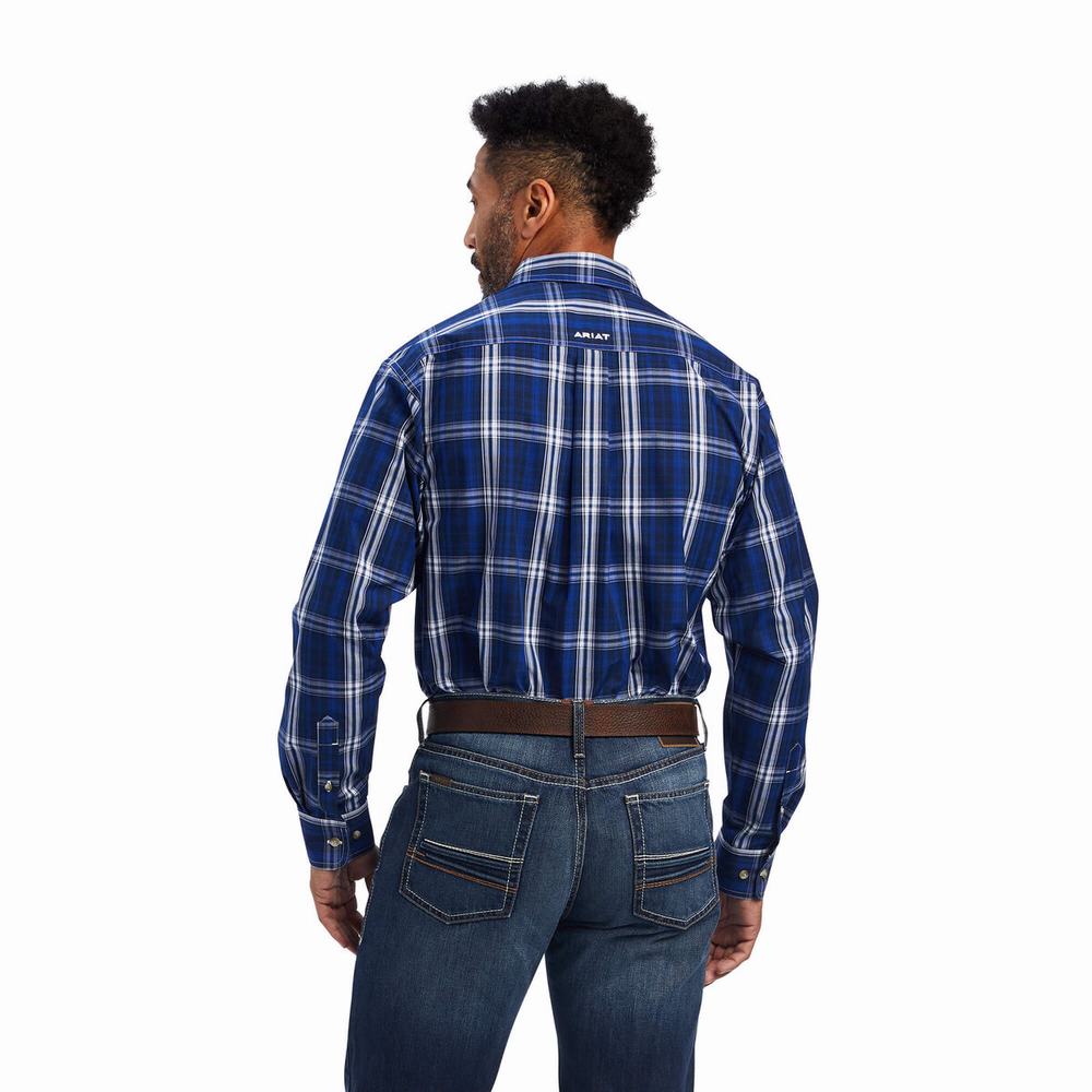 Camicie Ariat Pro Series Burke Classiche Fit Uomo Blu Scuro | IT839WQMI