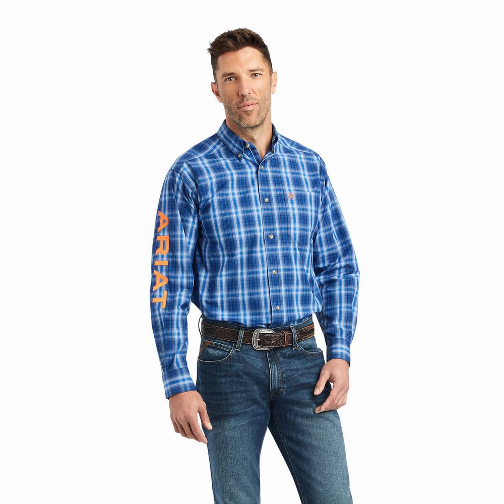 Camicie Ariat Pro Series Team Marcos Classiche Fit Uomo Blu | IT917CKUJ