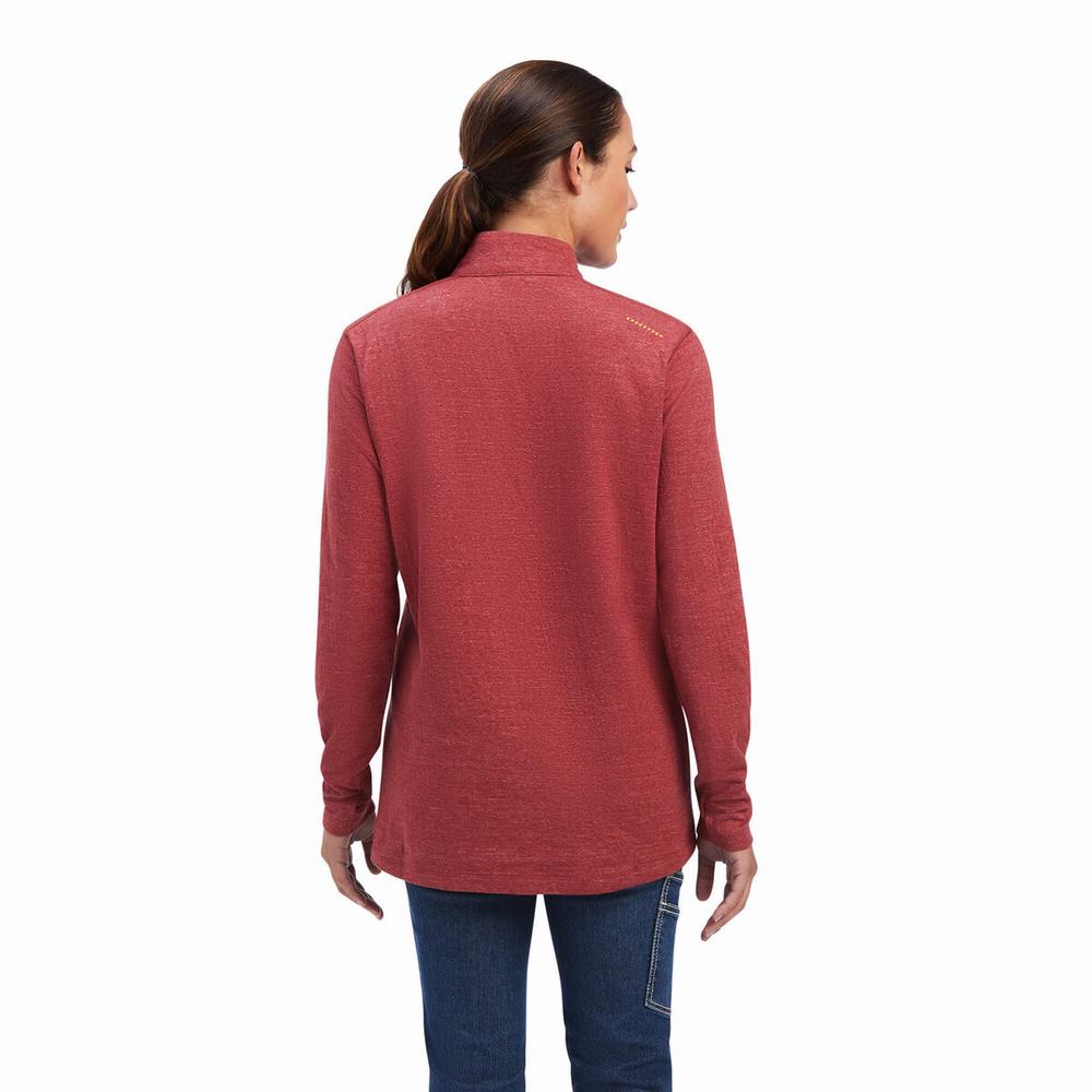 Camicie Ariat Rebar Foundation 1/4 Zip Donna Colorate | IT496YPGE