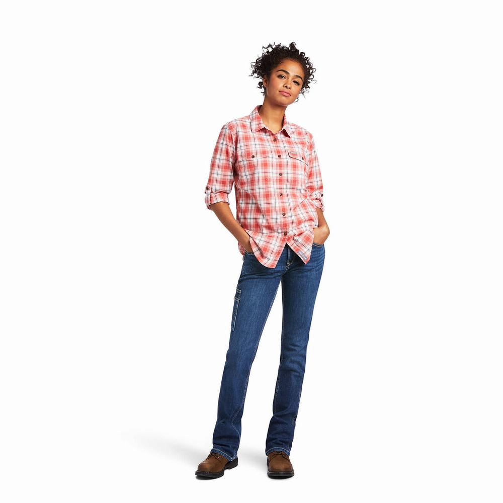 Camicie Ariat Rebar Made Tough DuraStretch Donna Colorate | IT046VWUN