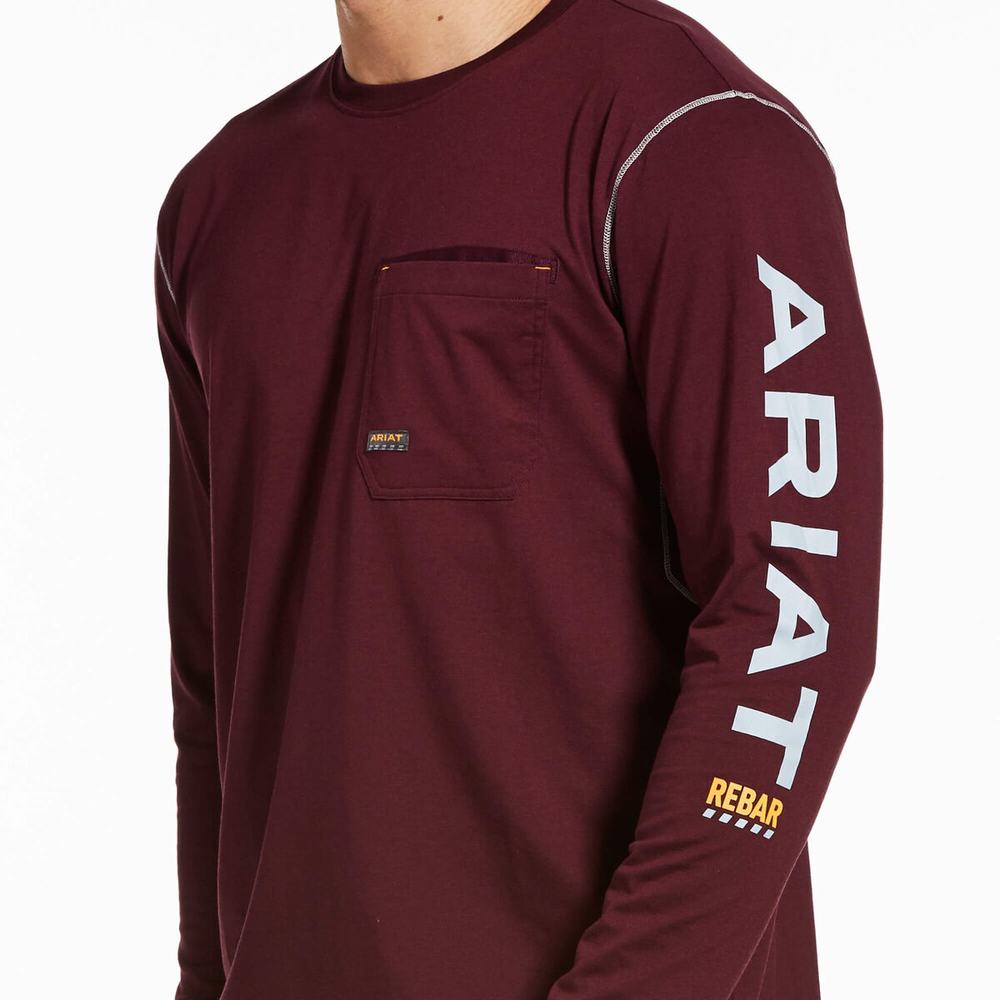 Camicie Ariat Rebar Workman Logo Uomo Colorate | IT687ZXMP