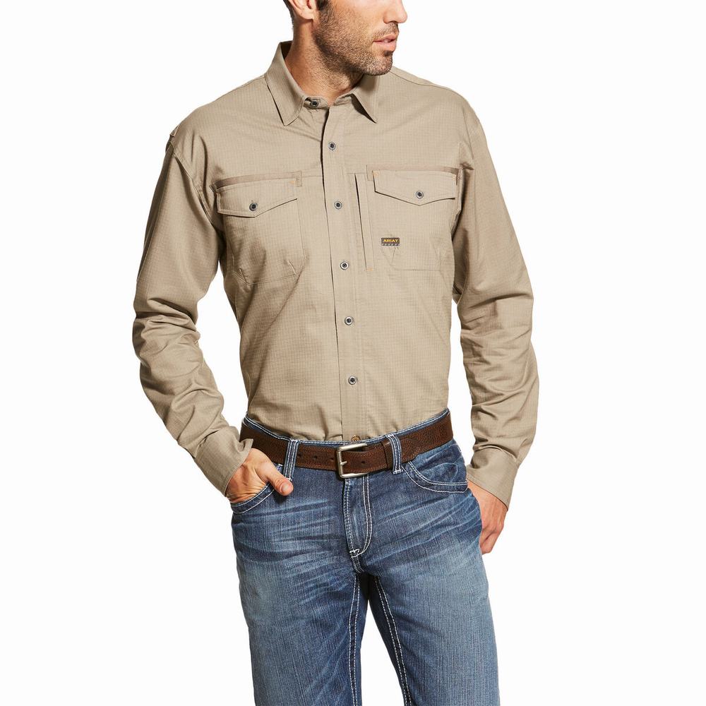 Camicie Ariat Rebar Workman Uomo Colorate | IT741OWAX