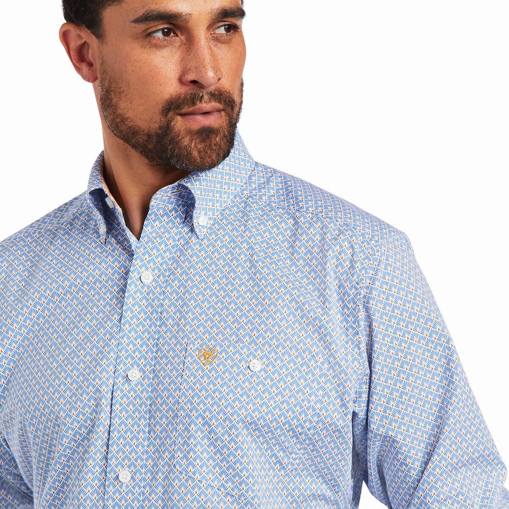 Camicie Ariat Relentless Alacrity Stretch Classiche Fit Uomo Blu | IT109HGSN