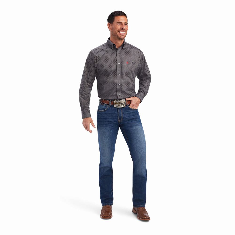 Camicie Ariat Relentless Steadfast Stretch Classiche Fit Uomo Colorate | IT708IPOF