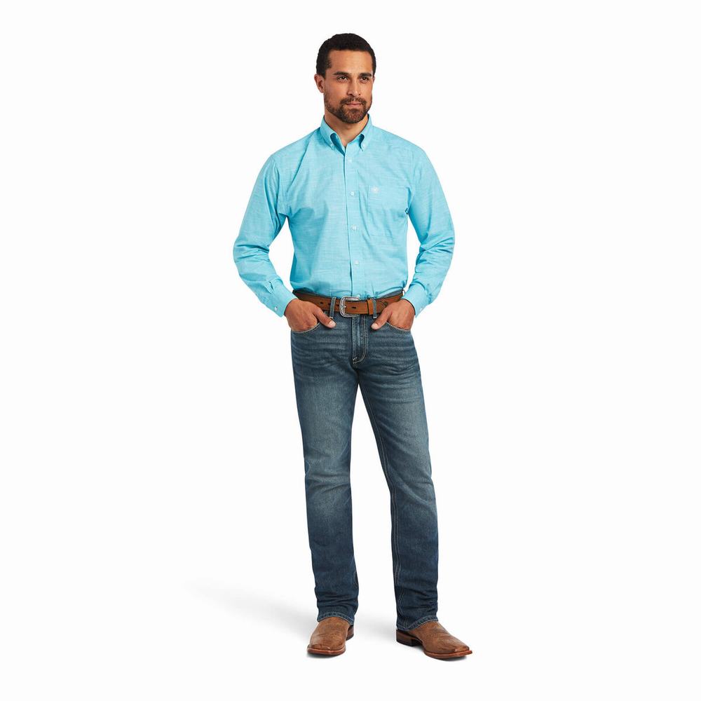 Camicie Ariat Solid Slub Classiche Fit Uomo Colorate | IT814ZHEQ