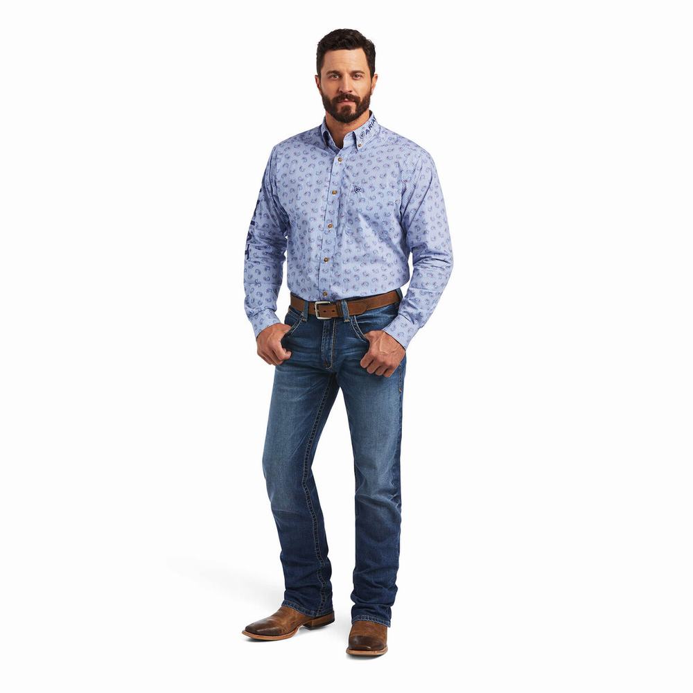 Camicie Ariat Team Farran Classiche Fit Uomo Colorate | IT341CENH