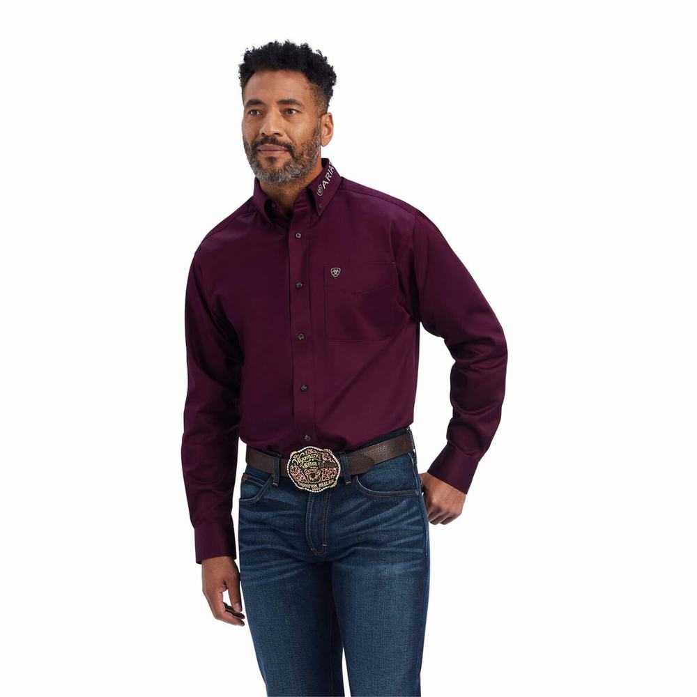 Camicie Ariat Team Logo Twill Classiche Fit Uomo Colorate | IT891VMOD