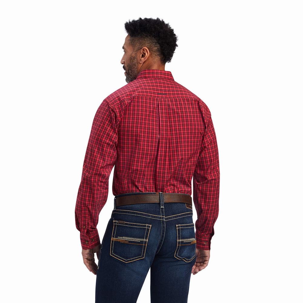 Camicie Ariat Team Mariano Fitted Uomo Rosse | IT316IUJE