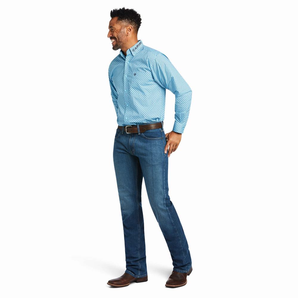 Camicie Ariat Team Stellan Fitted Uomo Colorate | IT150CXFG