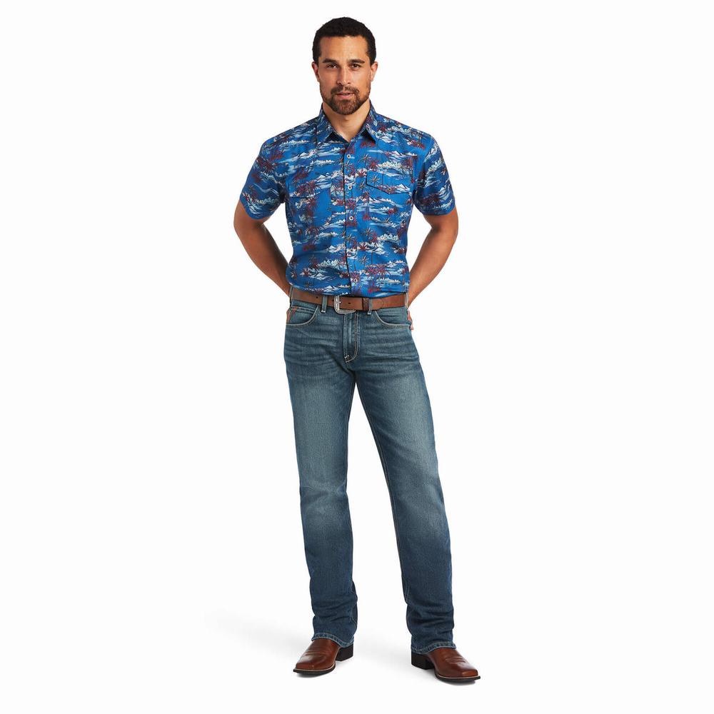 Camicie Ariat VentTEK Fitted Uomo Colorate | IT830WGYJ