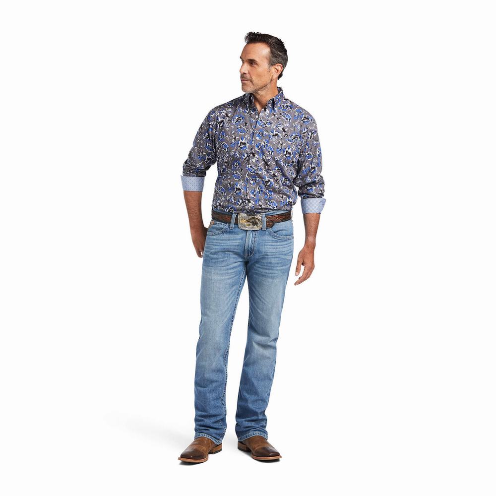 Camicie Ariat Wrinkle Free Cormac Classiche Fit Uomo Colorate | IT457HXCY