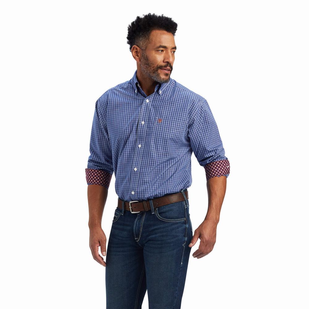 Camicie Ariat Wrinkle Free Dash Classiche Fit Uomo Colorate | IT254XVMP