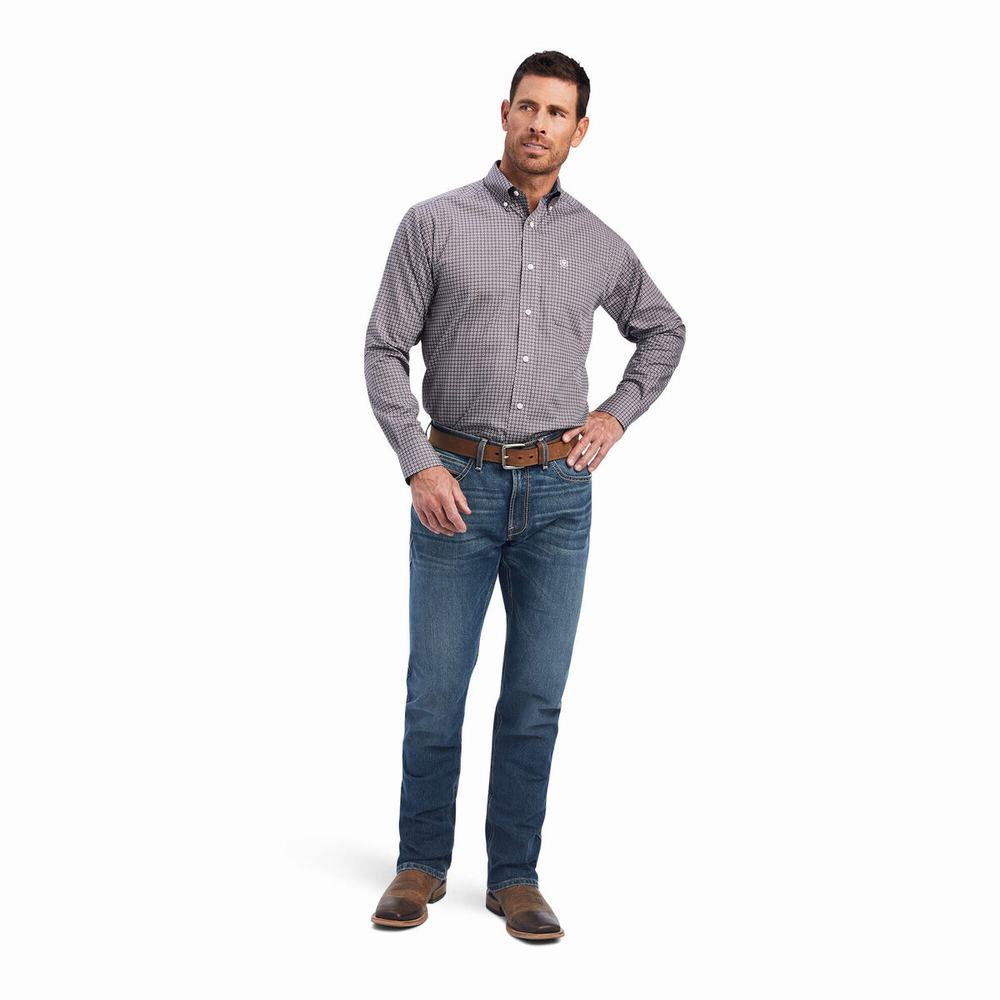 Camicie Ariat Wrinkle Free Shea Classiche Fit Uomo Colorate | IT607KVAF