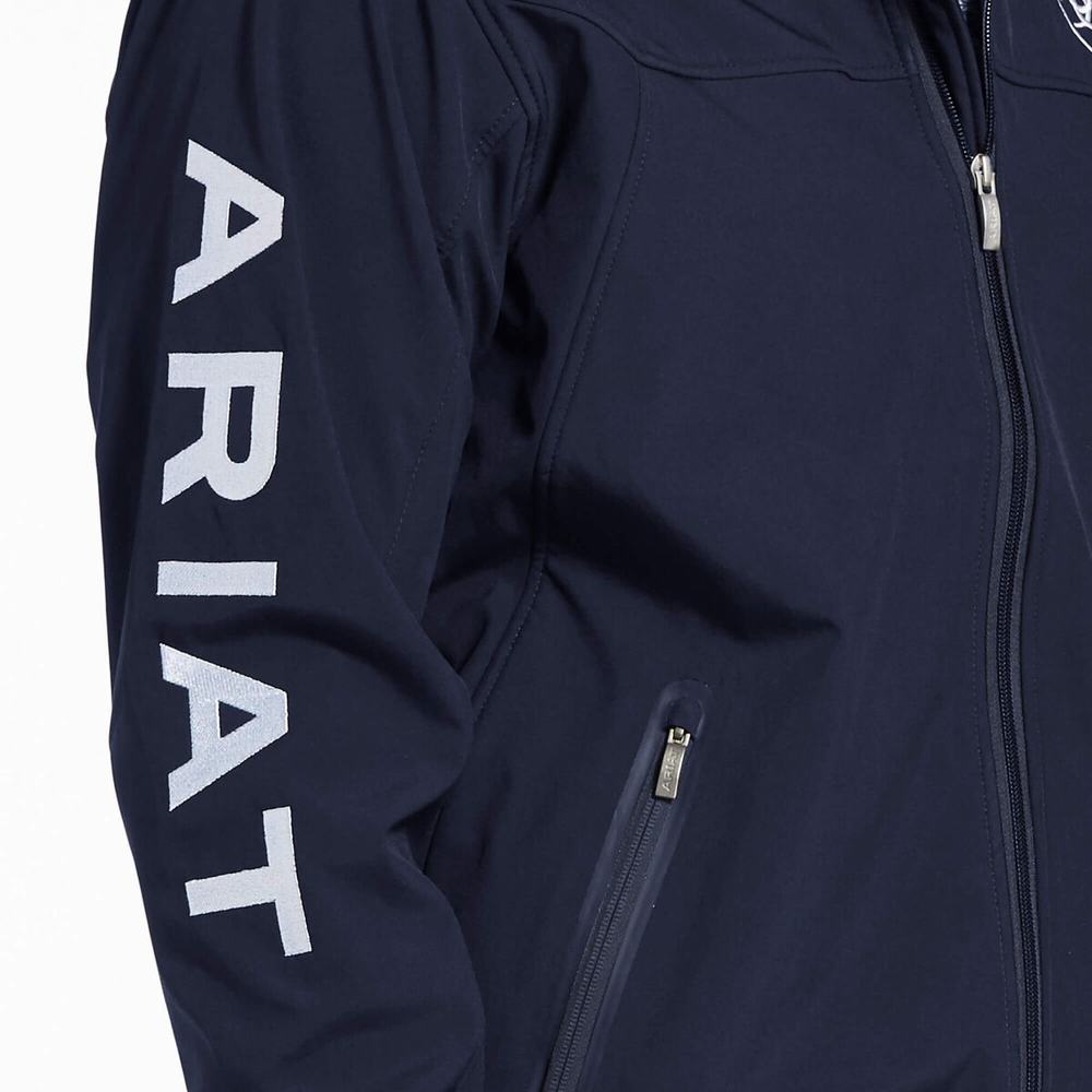 English Riding Ariat New Team Softshell Uomo Blu Marino | IT154CAEY