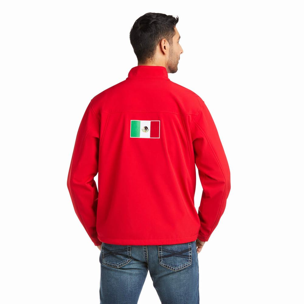 English Riding Ariat New Team Softshell MEXICO Uomo Rosse | IT458MNYE