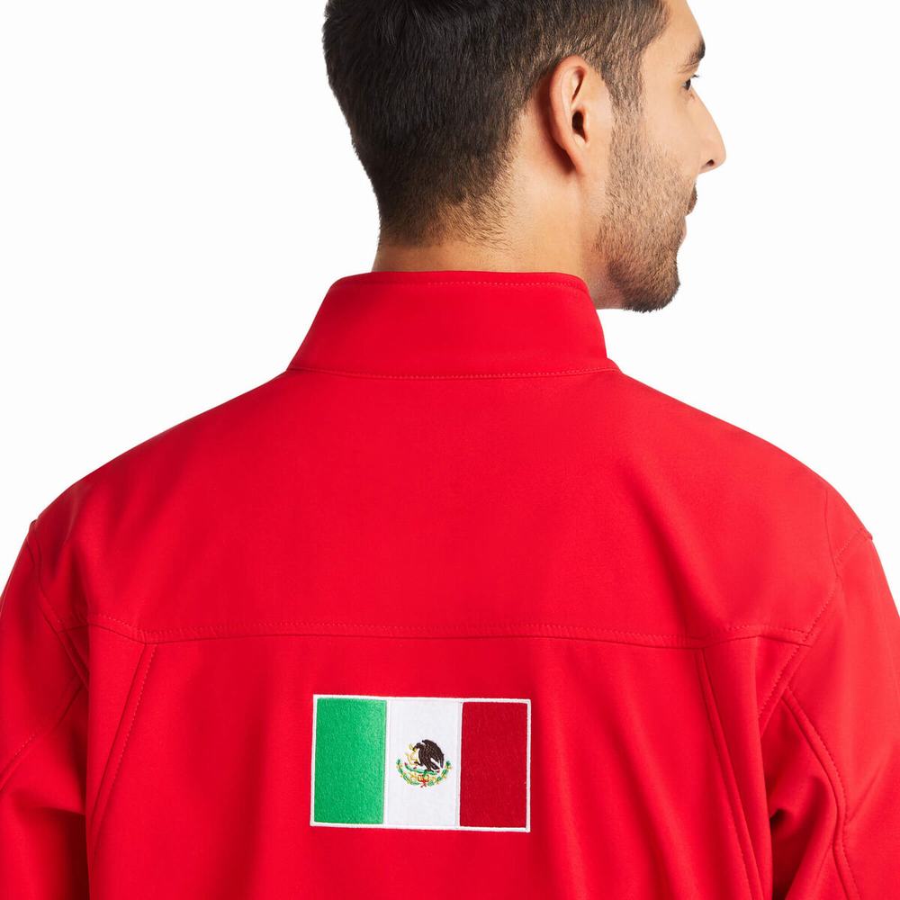 English Riding Ariat New Team Softshell MEXICO Uomo Rosse | IT458MNYE