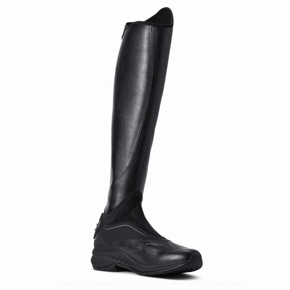 English Riding Boots Ariat Ascent Alti Cavalcare Uomo Nere | IT346HVTD