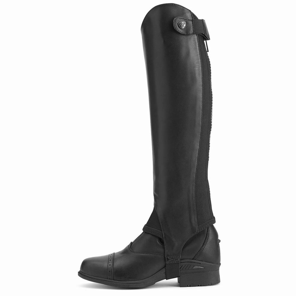 English Riding Boots Ariat Close Contour Chap Half Chap Uomo Nere | IT810VAXN