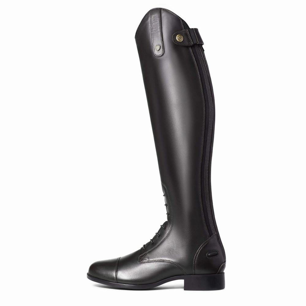 English Riding Boots Ariat Heritage Contour II Field Zip Alti Cavalcare Donna Nere | IT769LYWV