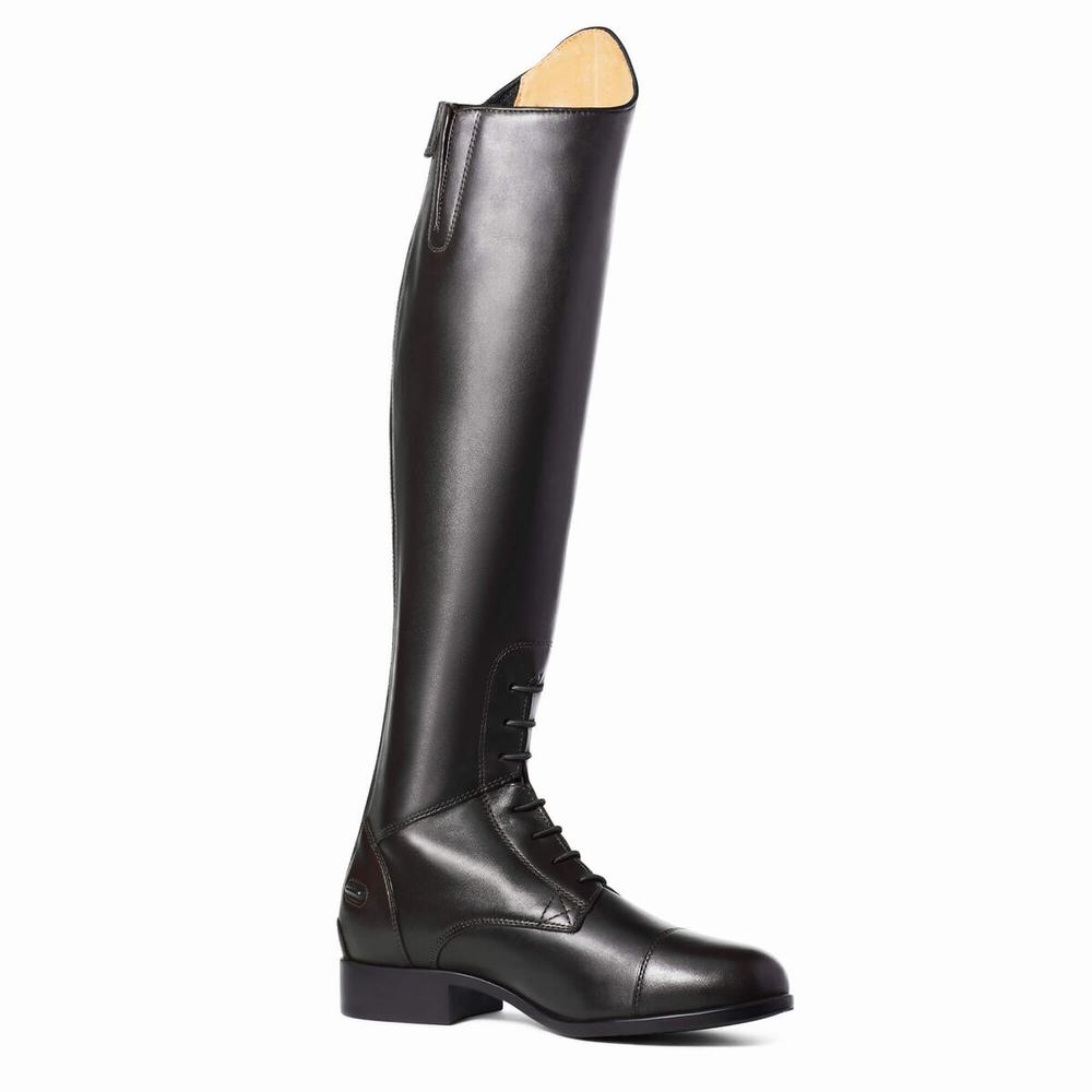 English Riding Boots Ariat Heritage Contour II Field Zip Alti Cavalcare Donna Nere | IT769LYWV