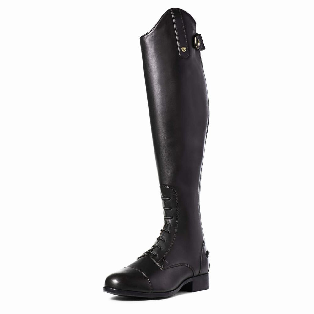 English Riding Boots Ariat Heritage Contour II Field Zip Alti Cavalcare Donna Nere | IT769LYWV