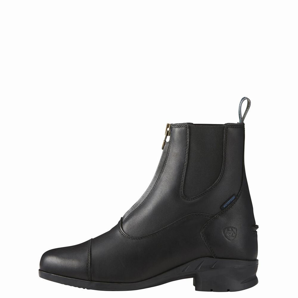 English Riding Boots Ariat Heritage IV Zip Impermeabili Paddock Donna Nere | IT608SEOI