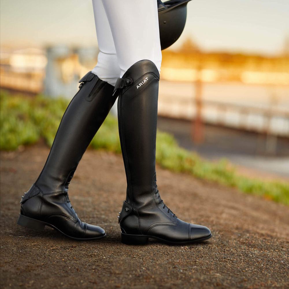 English Riding Boots Ariat Palisade Alti Cavalcare Donna Nere | IT826DCPS