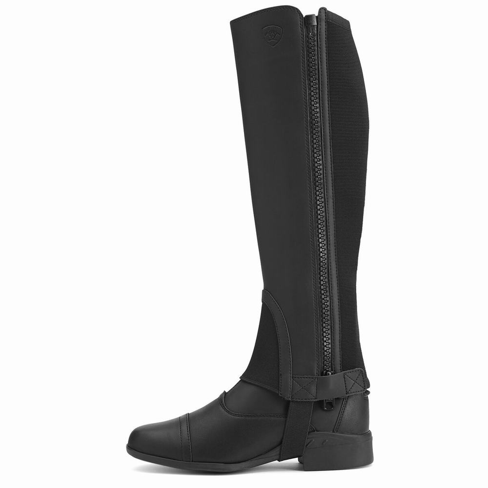 English Riding Boots Ariat Scout Chap Half Chap Uomo Nere | IT941EKOF