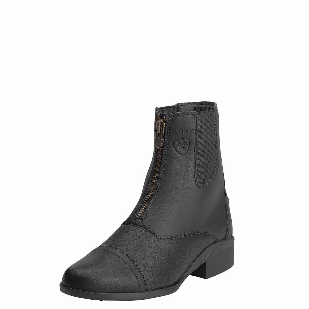 English Riding Boots Ariat Scout Zip Paddock Donna Nere | IT715GHMF