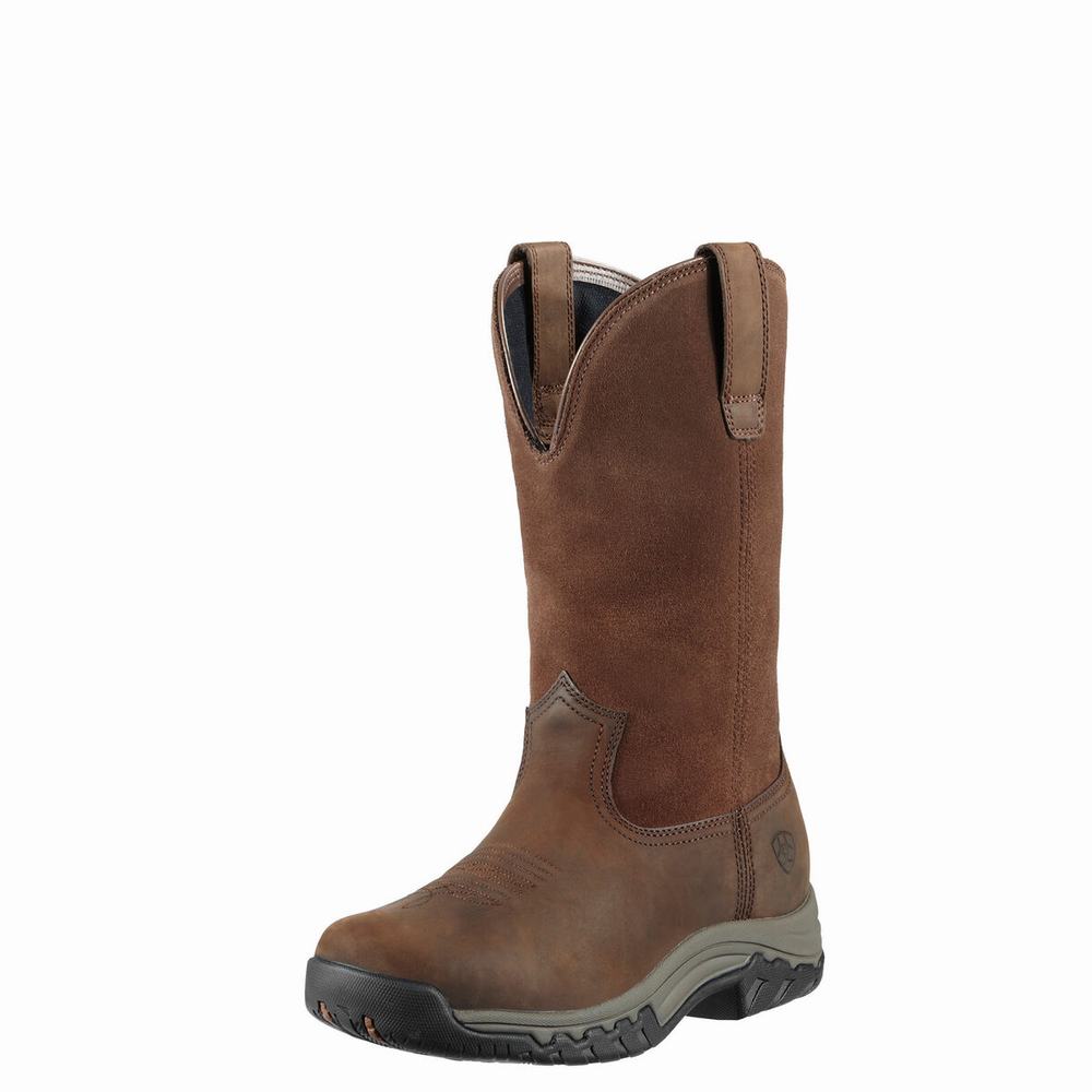 English Riding Boots Ariat Terrain Pull On Impermeabili Donna Marroni | IT403RVUE