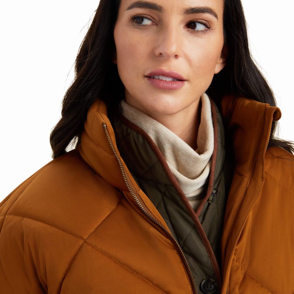 Giacca Ariat Adena Insulated Donna Marroni | IT849MGLE