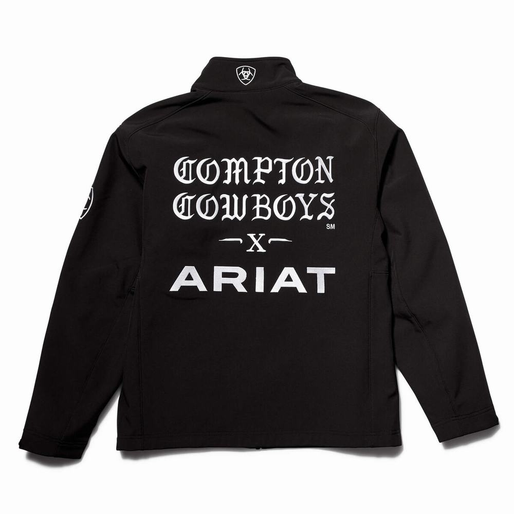 Giacca Ariat Compton Cowboys Logo 2.0 Softshell Uomo Nere | IT514DAMF