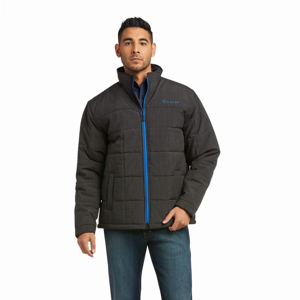 Giacca Ariat Crius Insulated Uomo Grigie Blu Profondo | IT681SLAX