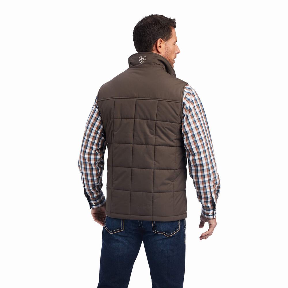 Giacca Ariat Crius Insulated Uomo Marroni | IT938IWEC