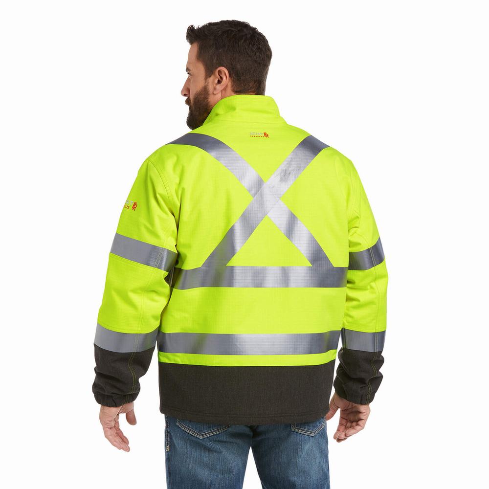 Giacca Ariat FR Hi-Vis Impermeabili Insulated Uomo Gialle | IT524XWYS