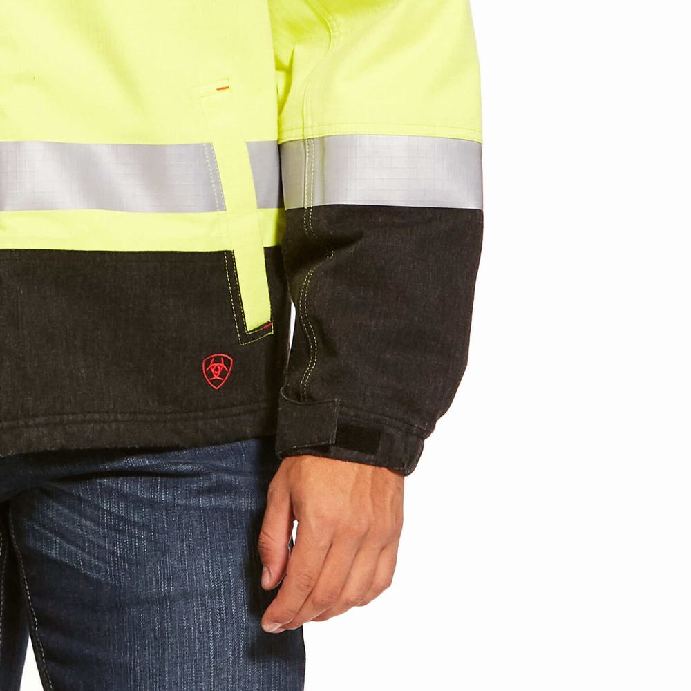 Giacca Ariat FR Hi-Vis Impermeabili Insulated Uomo Gialle | IT524XWYS