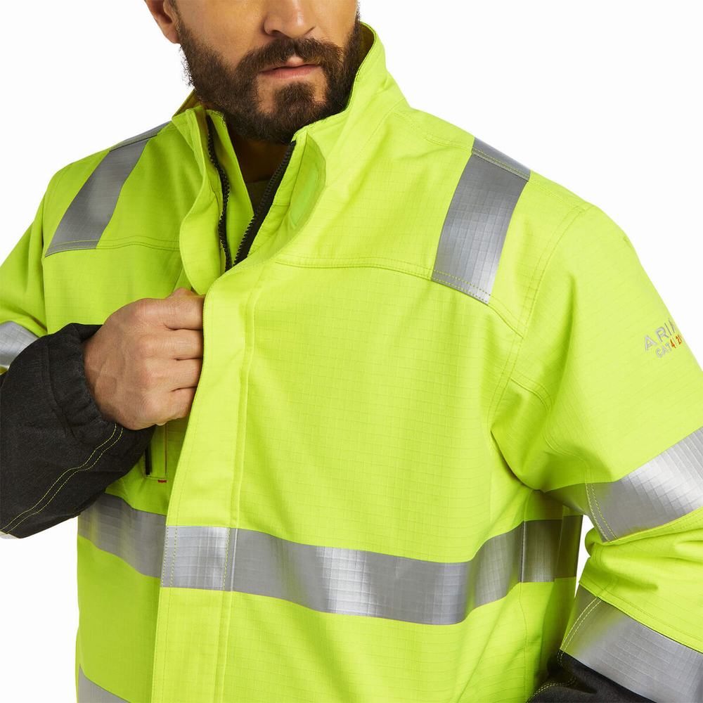 Giacca Ariat FR Hi-Vis Impermeabili Insulated Uomo Gialle | IT524XWYS