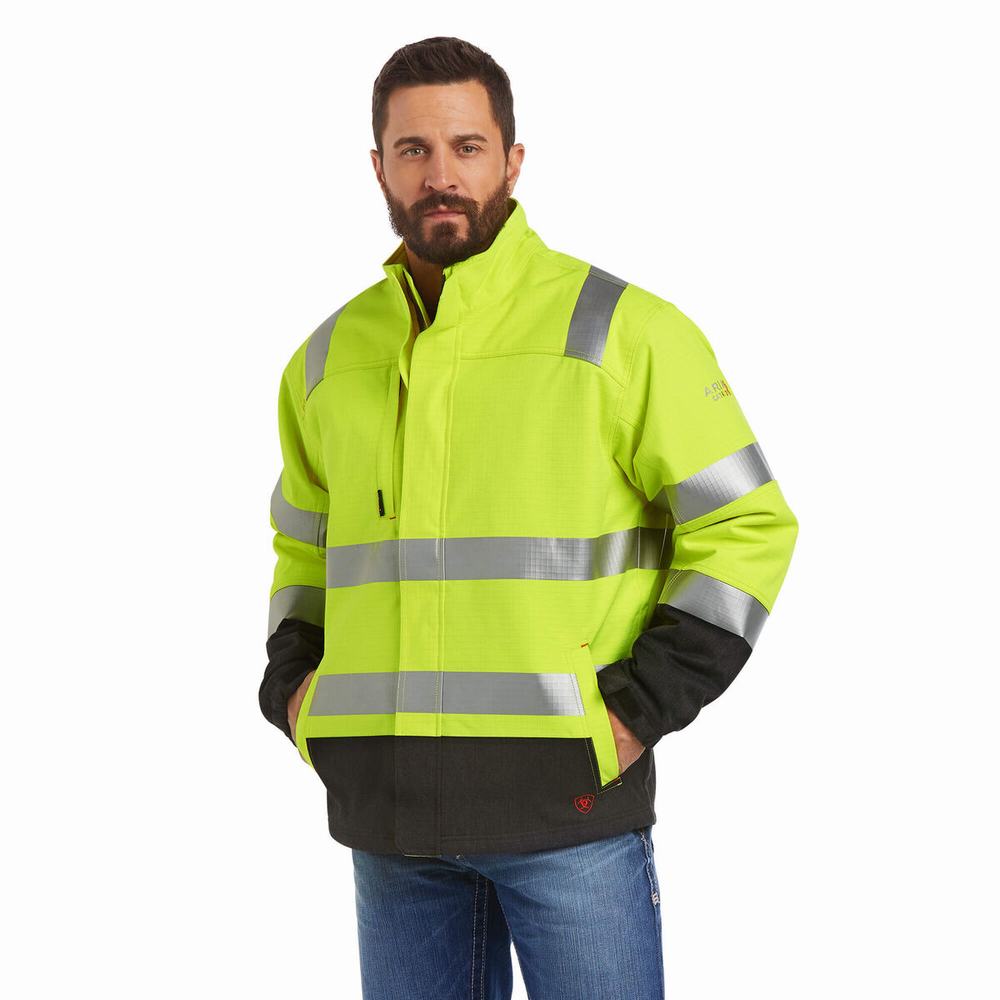 Giacca Ariat FR Hi-Vis Impermeabili Insulated Uomo Gialle | IT524XWYS