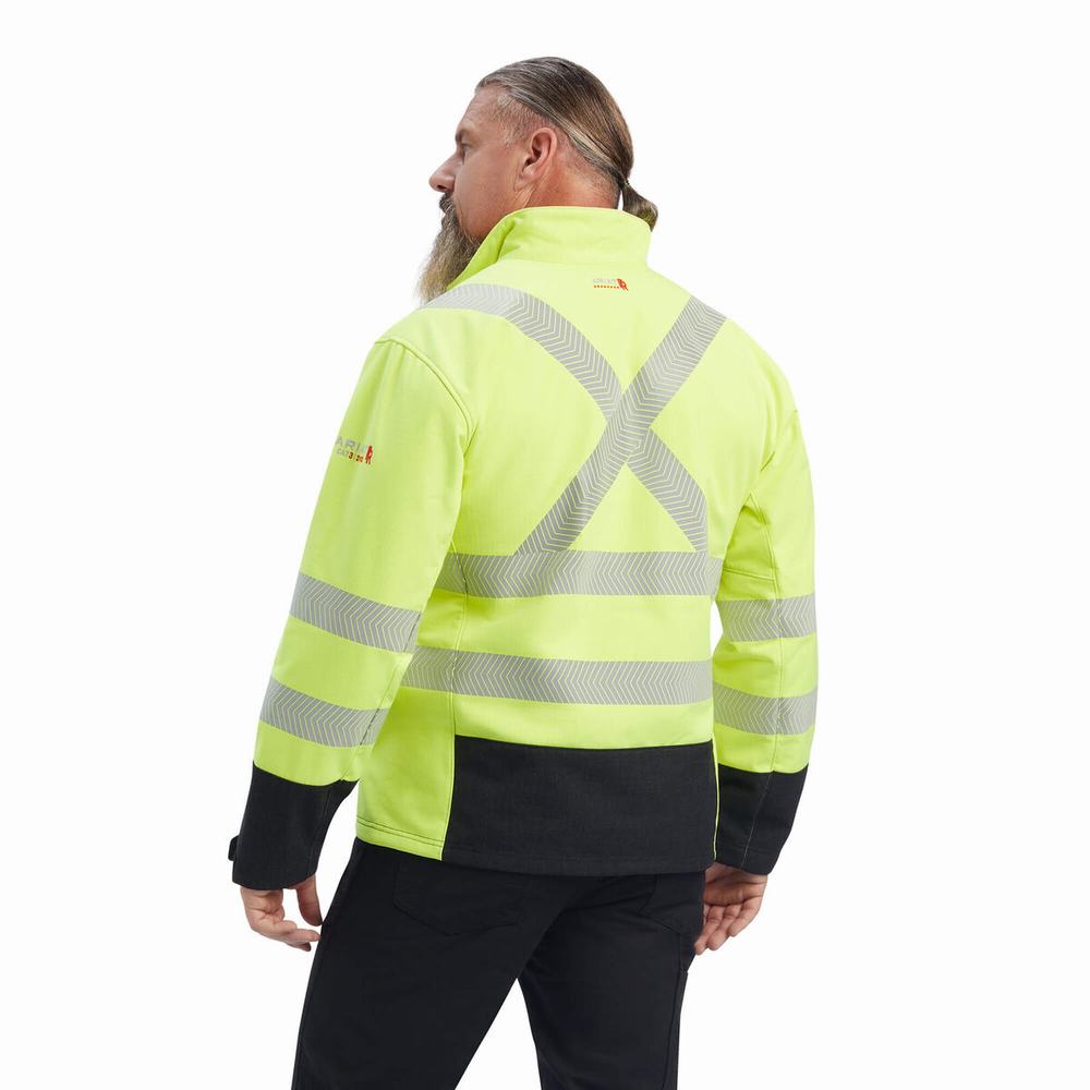 Giacca Ariat FR Vernon Hi-Vis Softshell Uomo Gialle | IT158PGYI