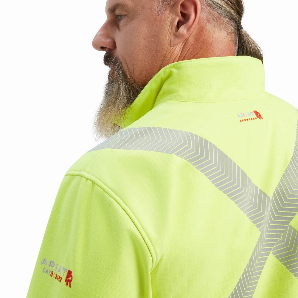 Giacca Ariat FR Vernon Hi-Vis Softshell Uomo Gialle | IT158PGYI