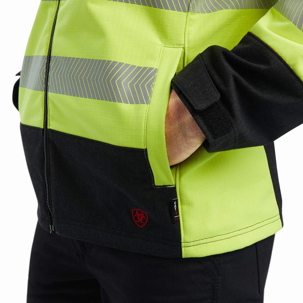 Giacca Ariat FR Vernon Hi-Vis Softshell Uomo Gialle | IT158PGYI