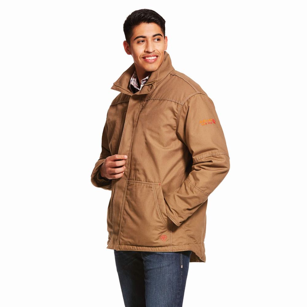 Giacca Ariat FR Workhorse Insulated Uomo Khaki | IT268LNFD