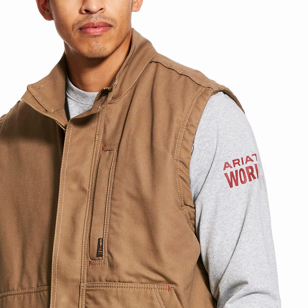 Giacca Ariat FR Workhorse Insulated Uomo Khaki | IT437VXPO