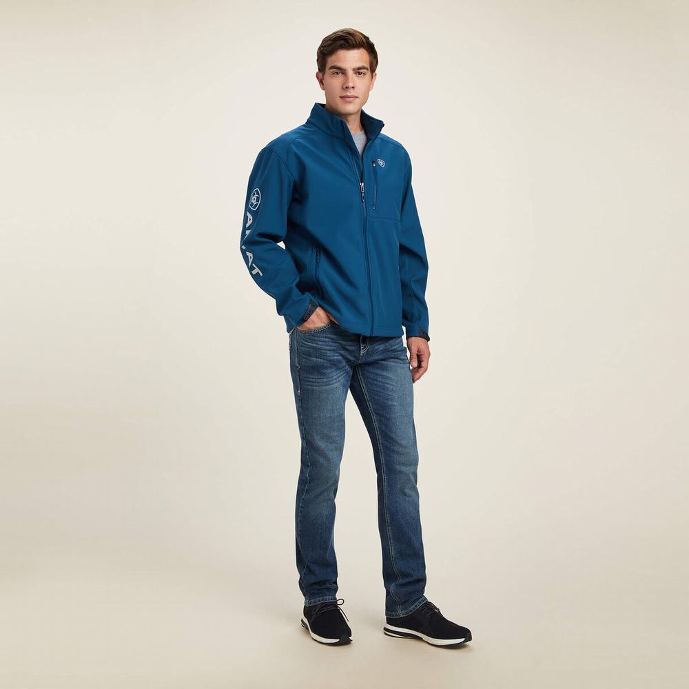 Giacca Ariat Logo 2.0 Softshell Uomo Blu | IT607KHQB