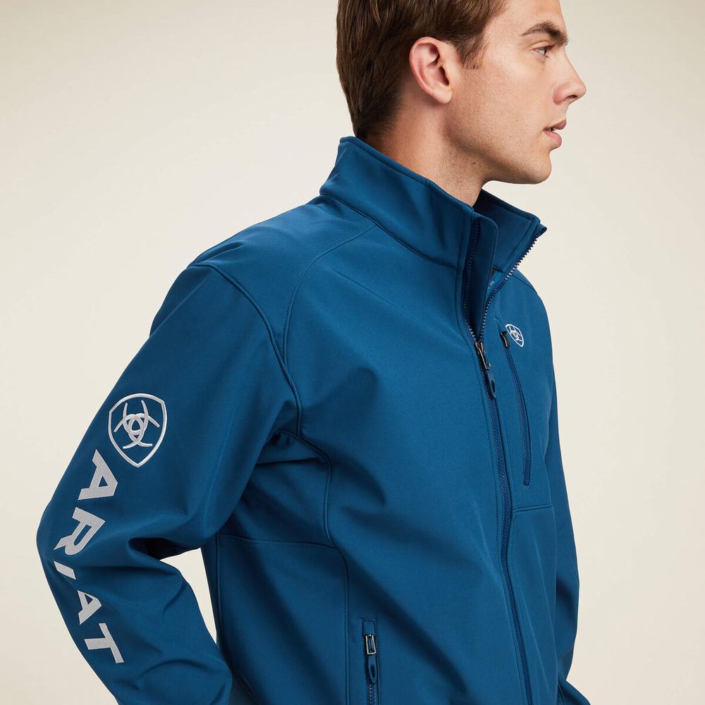 Giacca Ariat Logo 2.0 Softshell Uomo Blu | IT607KHQB