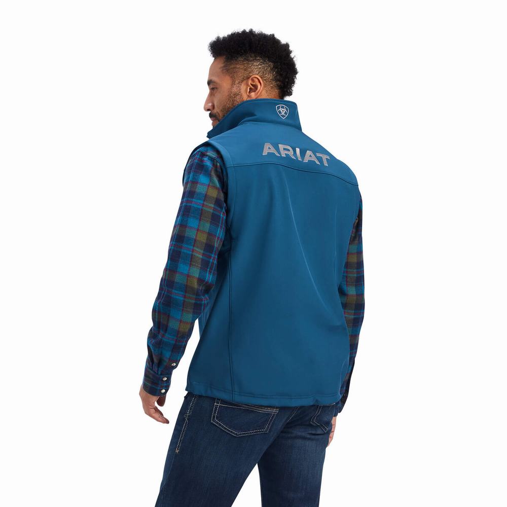 Giacca Ariat Logo 2.0 Softshell Uomo Blu | IT654LMCO