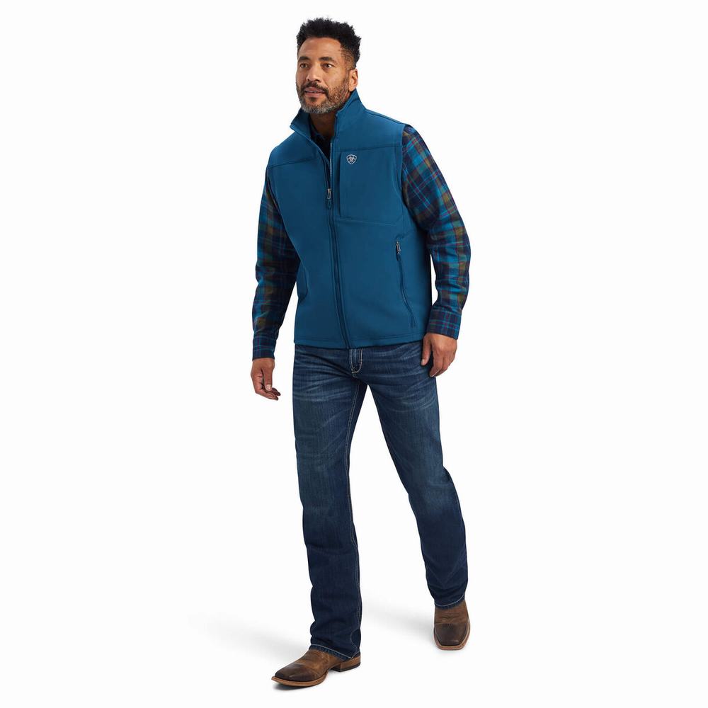 Giacca Ariat Logo 2.0 Softshell Uomo Blu | IT654LMCO