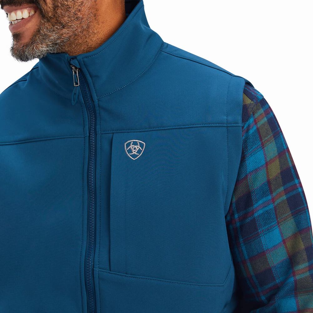 Giacca Ariat Logo 2.0 Softshell Uomo Blu | IT654LMCO