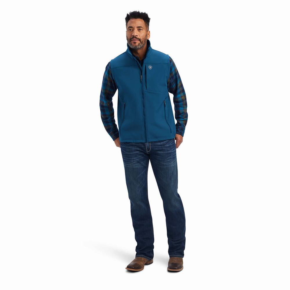 Giacca Ariat Logo 2.0 Softshell Uomo Blu | IT654LMCO